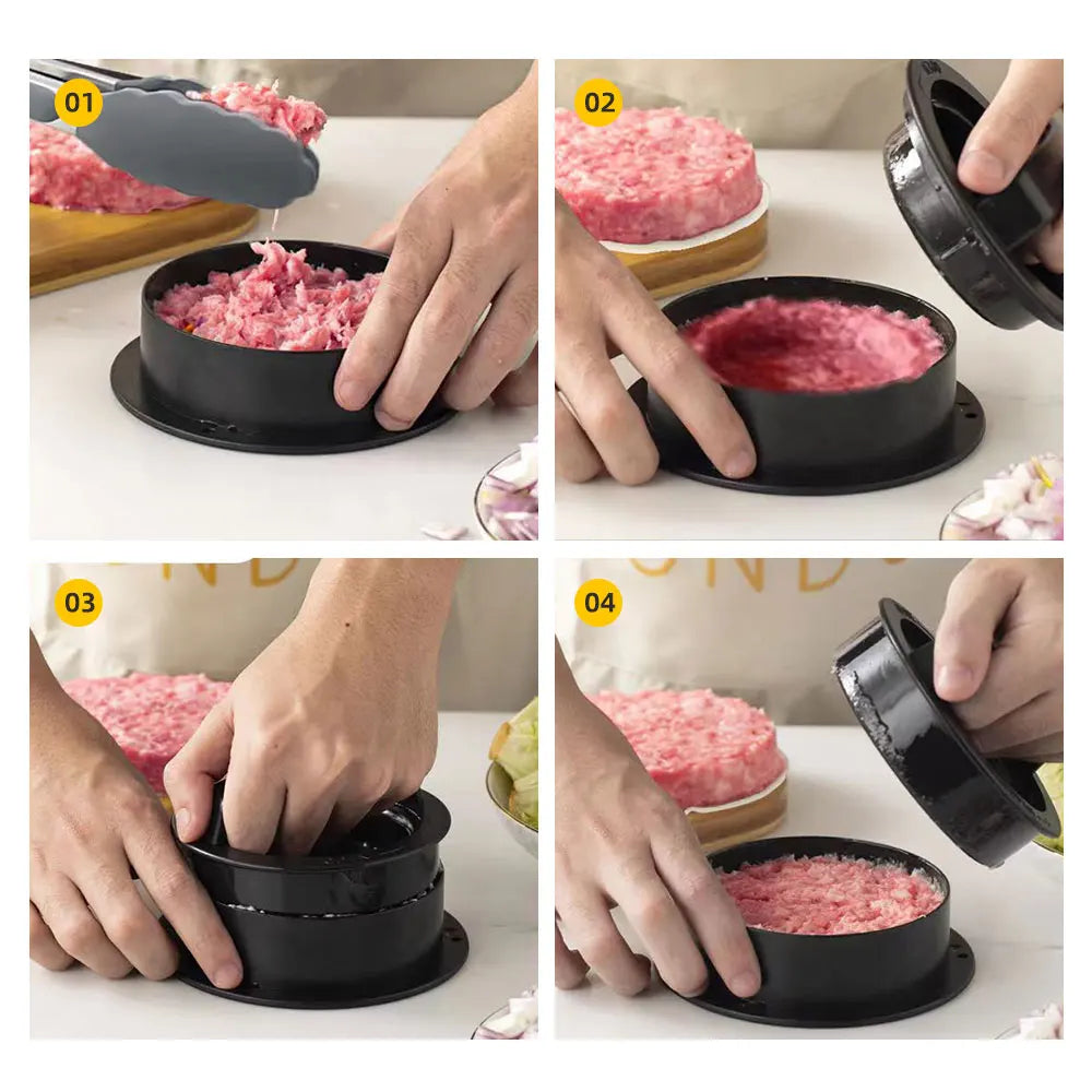 GrillMaster Hamburger Press - Stuffed Burger Mould