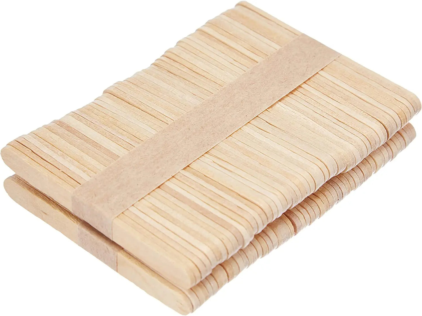 Set of 100 Easy Cream Wooden Sticks - Ideal for Homemade Ice Cream Bars and Frozen Treats