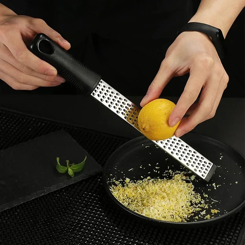 Stainless Steel Cheese Grater & Lemon Zester – Versatile Kitchen Gadget