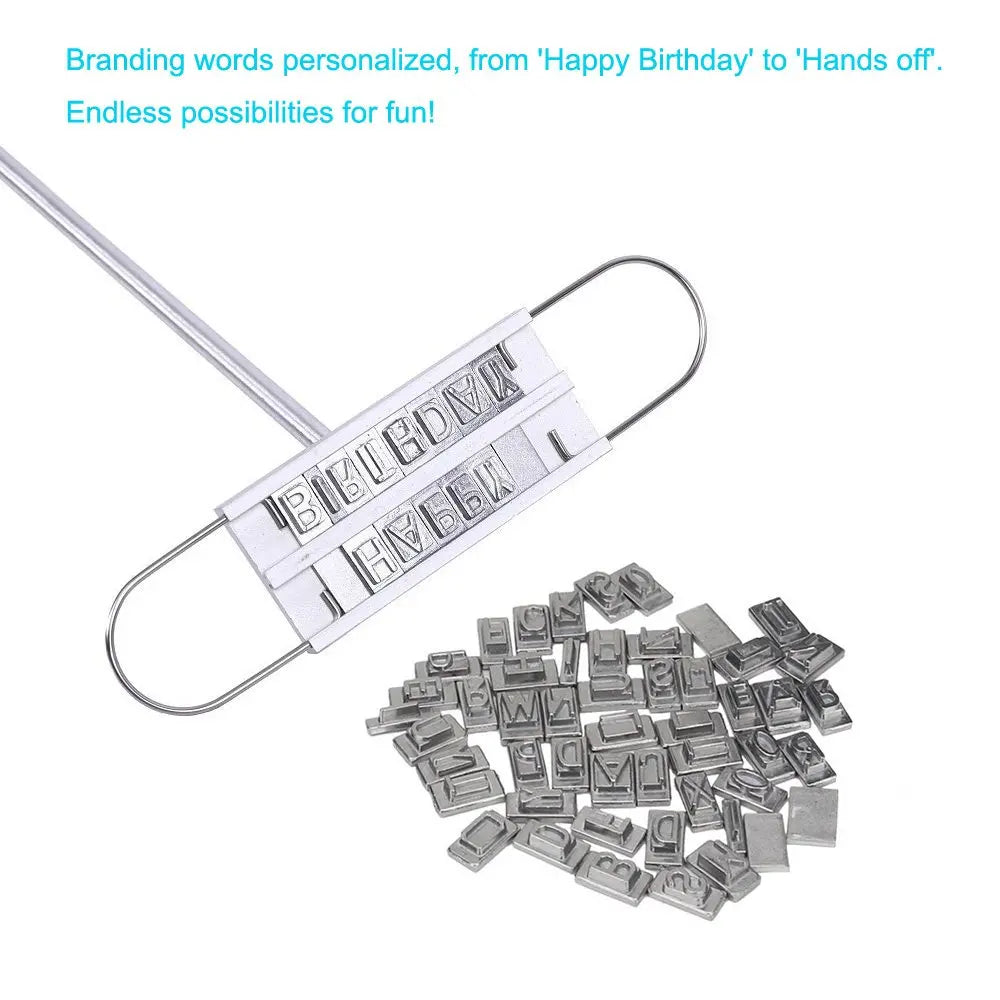 GrillMaster Steak Stamp - Personalize Your BBQ with Changeable Letters  Product Specifications: