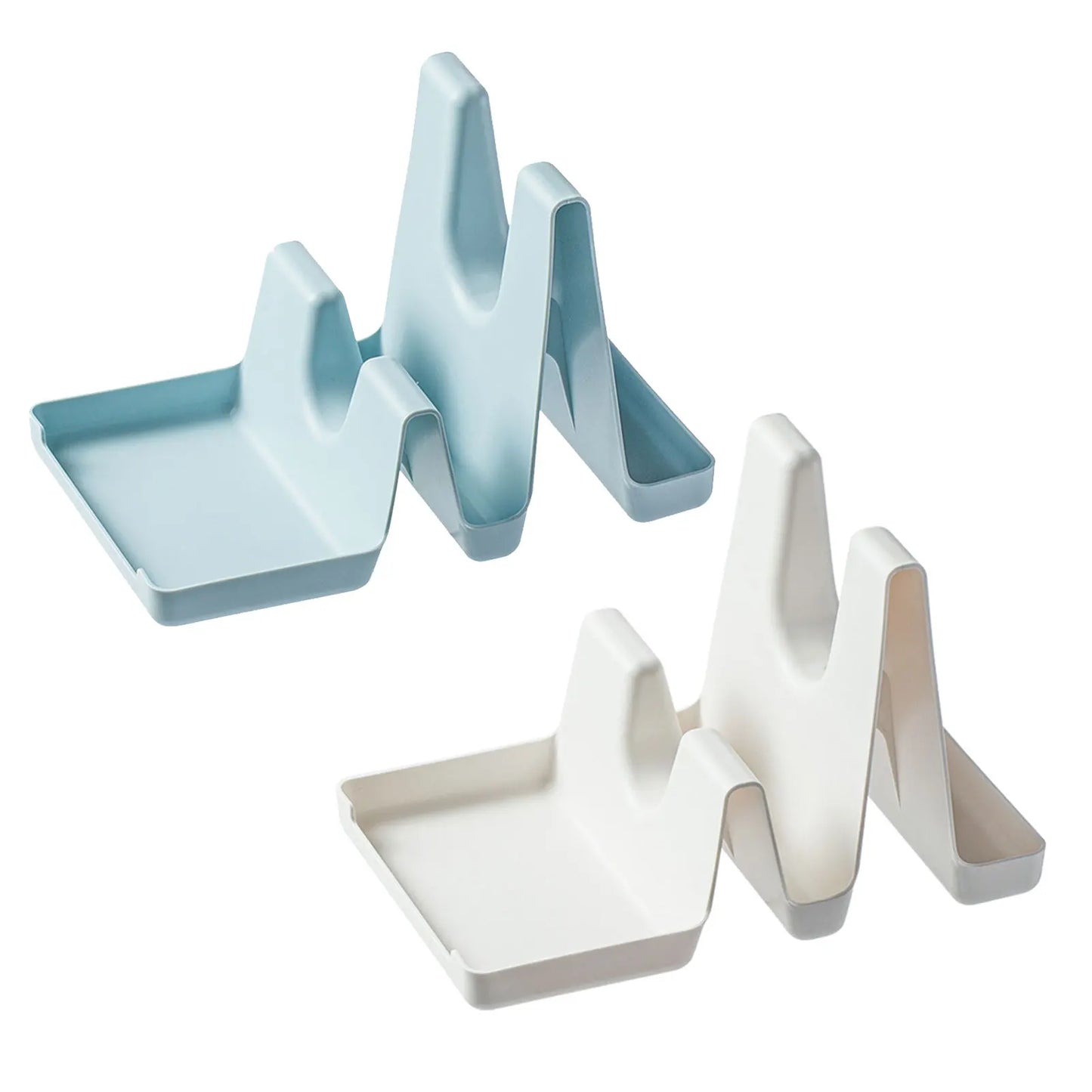 Multifunctional Pot Lid and Spoon Holder - Space-Saving Kitchen Organizer with Dual U-Shaped Racks