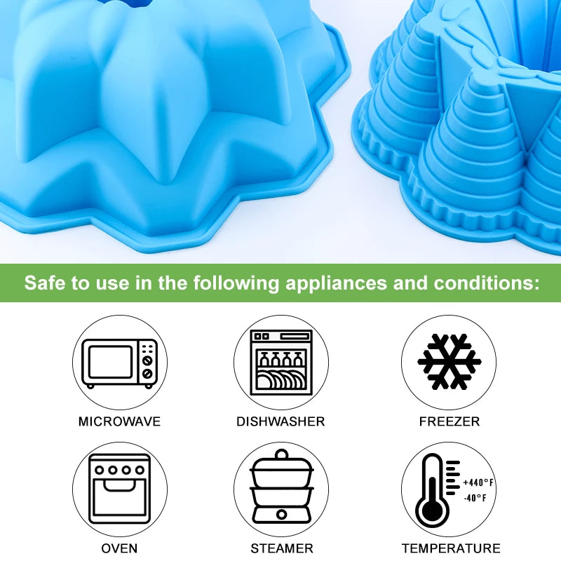 3D Shape Silicone Pastry Mould - Random Colour for DIY Baking, Mousse, and Desserts