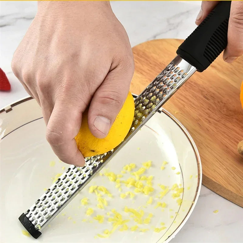 Stainless Steel Cheese Grater & Lemon Zester – Versatile Kitchen Gadget
