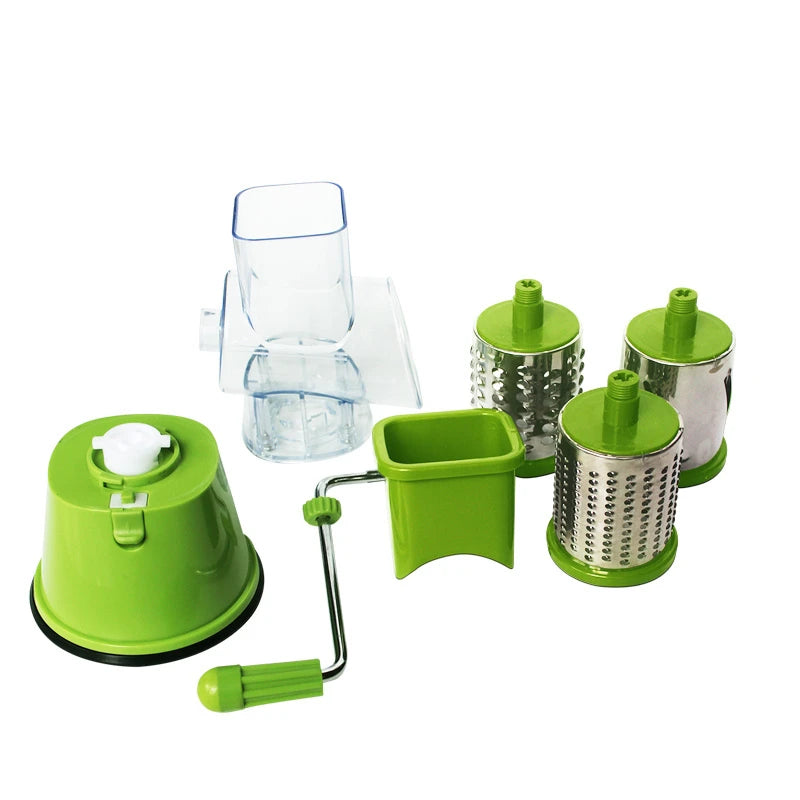 LMETJMA Rotary Spiralizer & Vegetable Slicer - Cheese Grater, Zucchini Noodle Maker, and Spaghetti Spiralizer