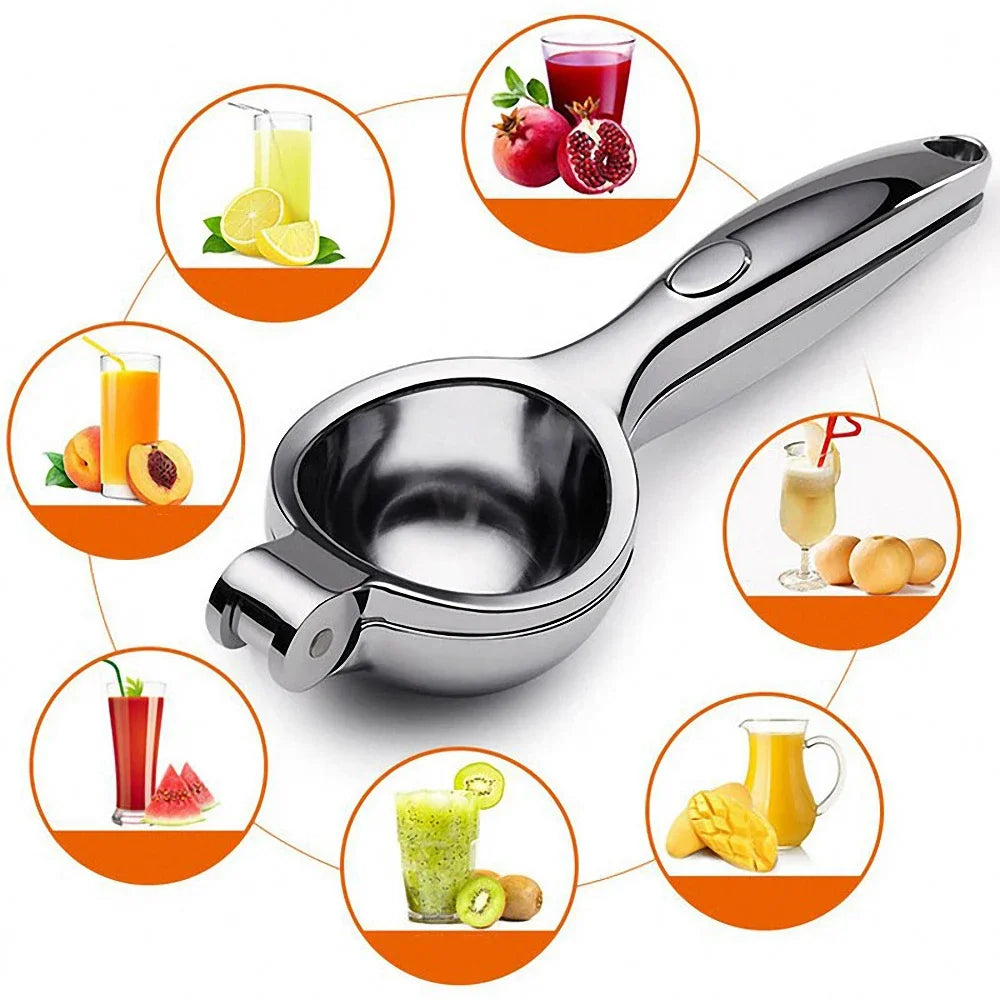 Stainless Steel Citrus Juicer – Durable Handheld Lemon & Orange Squeezer